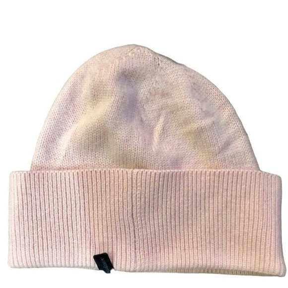 Badgley Mischka Knit Beanie With Cuff NEW One Size Pink 5% Cashmere - Picture 2 of 5
